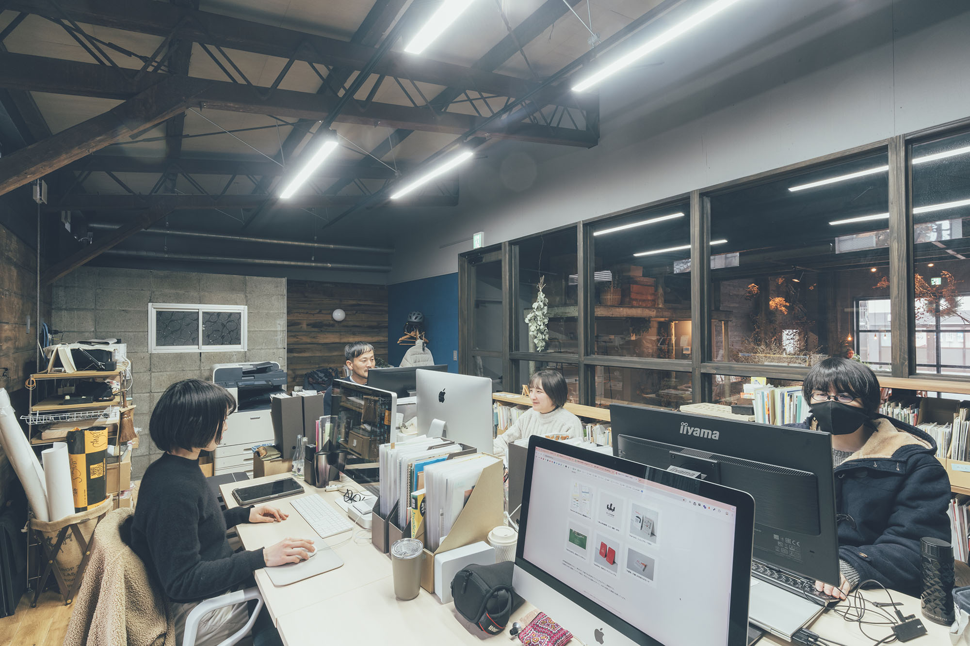 夕雲舎デザイン事務所の様子